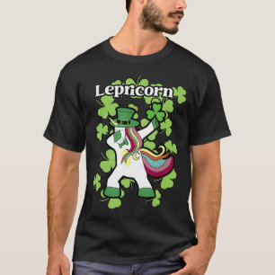Camiseta Cute Funny Lepricorn Dabbing Unicorn St