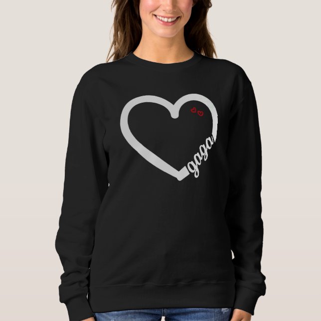 Camiseta Cute Gaga With Heart Girl Women's Mom Mother (Frente)