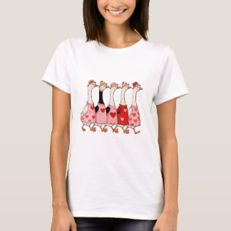 Camiseta Cute geese valentine