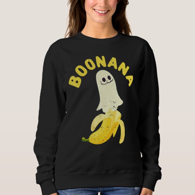 Camiseta Cute Ghost Banana Halloween Costume Spooky Scary B (Frente)