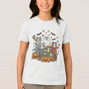 Camiseta Cute Ghost Neon BOO Crianças Divertidas Spooky H