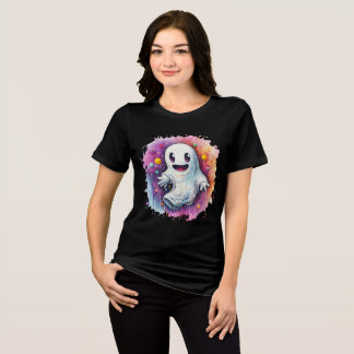 Camiseta Cute Ghost with Colorful Splash Art
