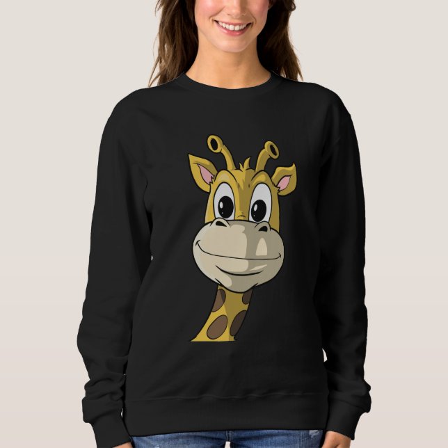 Camiseta Cute Giraffe Animal Face Africa Zoo Safari  1 (Frente)