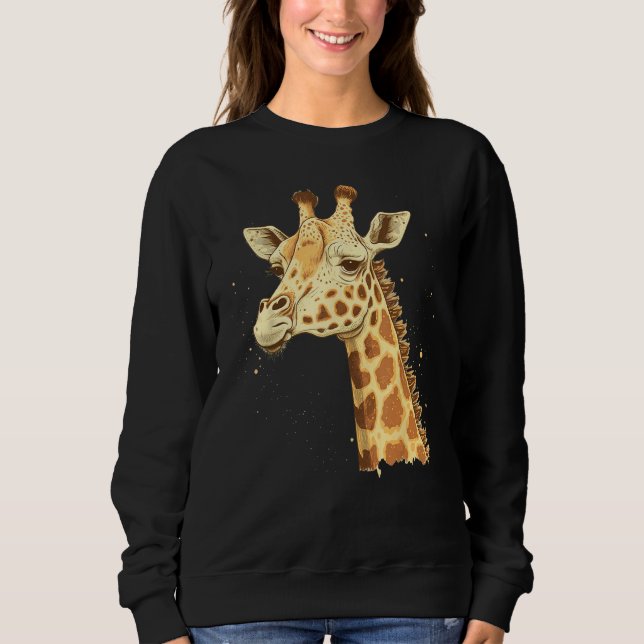 Camiseta Cute Giraffe  Animal on Giraffe 1 (Frente)