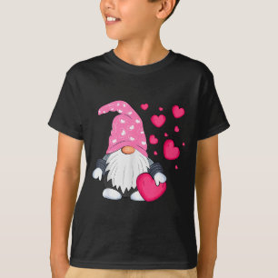 Camiseta Cute Gnome do Dia dos Namorados Segurando Balão de