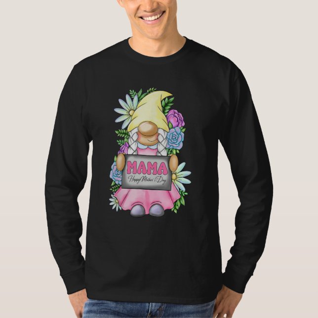 Camiseta Cute Gnome Mama Happy Mother s Day For Mom Gnomies (Frente)