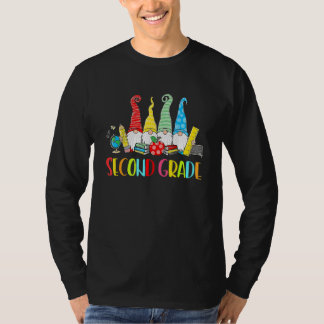 Camiseta Cute Gnomes Second Grade Crew Teacher 100th Day Of