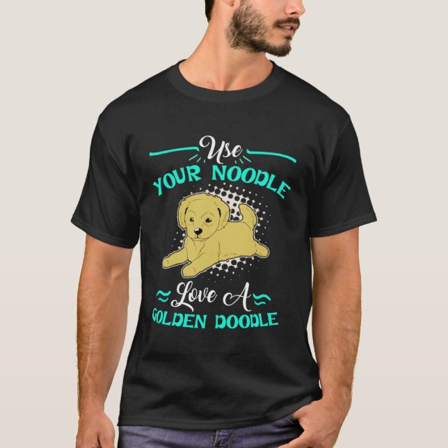 Camiseta Cute Goldendoodle  Womens Love A Golden Doodle (Frente)