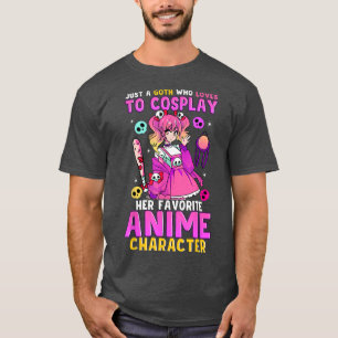 Camiseta Cute Goth Girl Love To Cosplay Anime Pastel Goth C