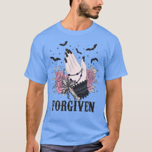 Camiseta Cute Goth Halloween Costume Hand Forgiven Goth EMO