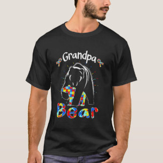 Camiseta Cute Grandpa Bear Autism Awareness Autistic Family
