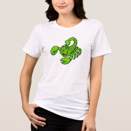 Camiseta Cute Green Scorpion | Fun Cartoon Animal
