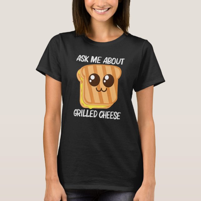 Camiseta Cute Grilled Cheese For Men Women Toast Bread (Frente)