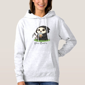 Camiseta Cute Grim Reaper Drinking Boba Tea