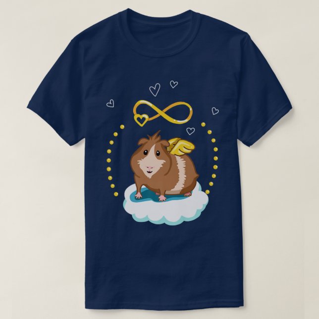 Camiseta Cute guinea pig angel gift  (Frente do Design)
