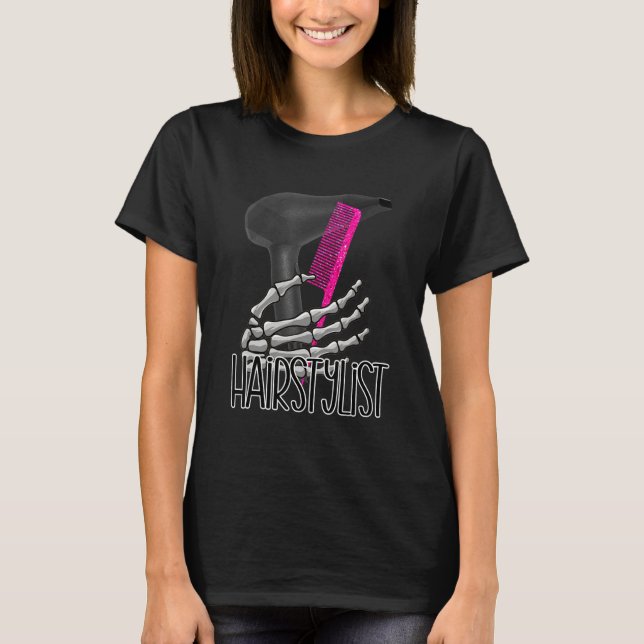Camiseta Cute hairstylist cosmetology hairdresser beauticia (Frente)