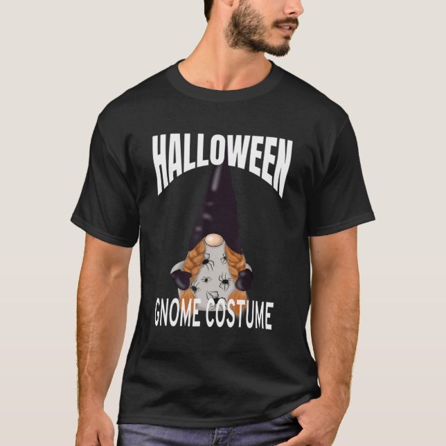 Camiseta Cute Halloween Gnome Spider Costume (Frente)
