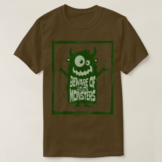 Camiseta Cute Halloween Monsters 103 1458 (Frente do Design)