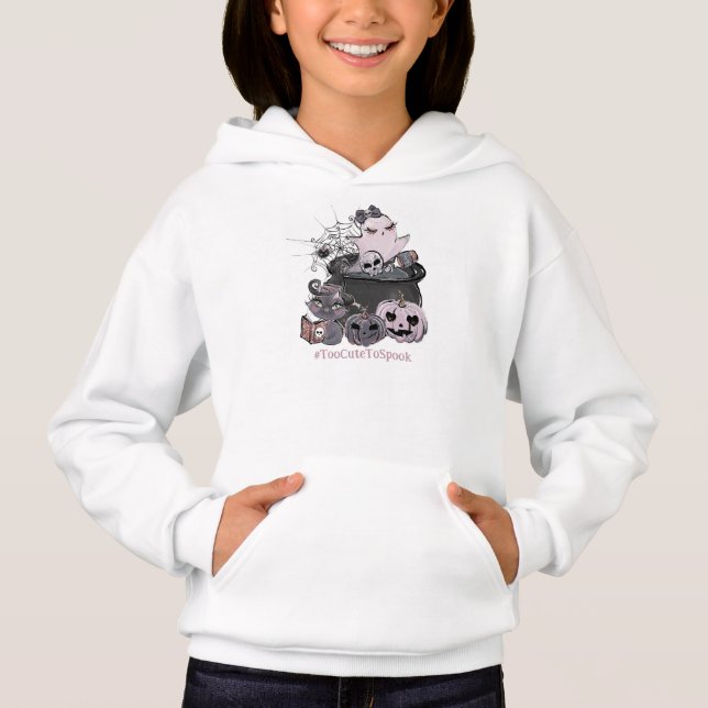 Camiseta Cute Halloween Personalized Hoodie (Frente)