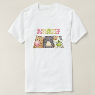 Camiseta Cute Hanami Dango Cat Trio