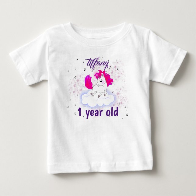 Camiseta cute Happiness magic unicorn (Frente)
