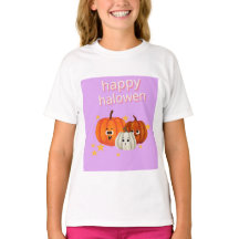 Camiseta Cute Happy Halloween Pumpkin Faces