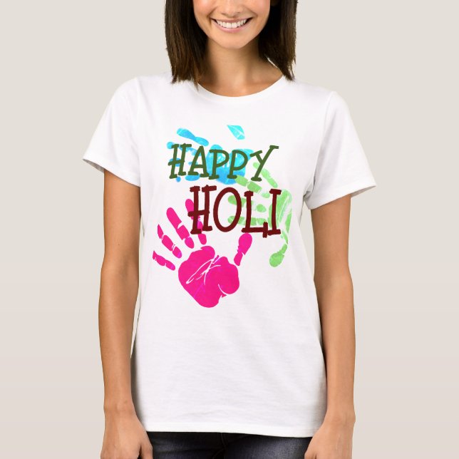 Camiseta Cute Happy Holi (Frente)