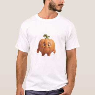Camiseta Cute Happy Pumpkin 3D Character