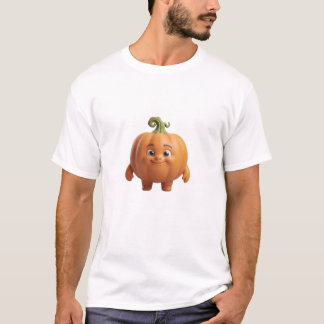 Camiseta Cute Happy Pumpkin 3D Character