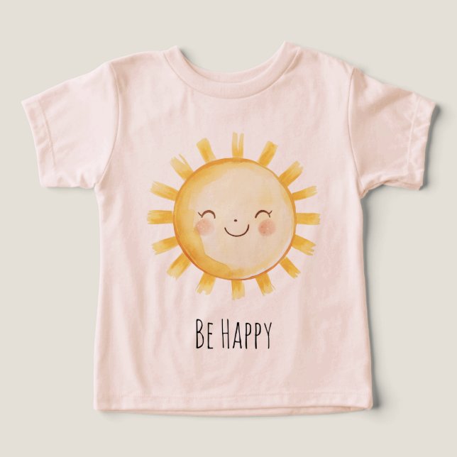 Camiseta Cute Happy Sun  (Design frontal)