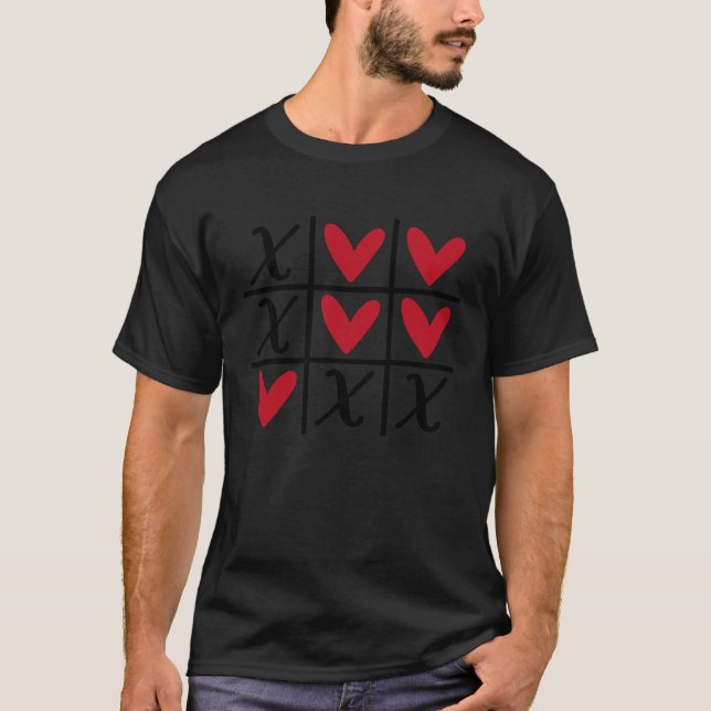 Camiseta Cute Hearts & Kisses Valentines Day Romance Valent (Frente)