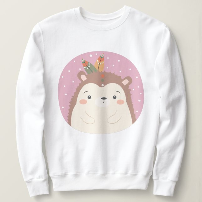 Camiseta Cute Hedgehog (Frente do Design)