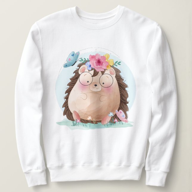 Camiseta Cute Hedgehog (Frente do Design)