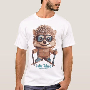 Camiseta Cute Hedgehog Lake Tahoe Ski