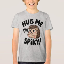 Camiseta Cute Hedgehog Me Abraçando Design Espiky