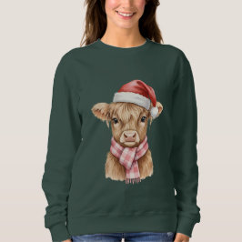 Camiseta Cute Highland Cow Christmas