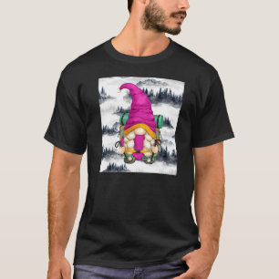 Camiseta Cute Hiker Mãe Caminhando Mochila Montanha Hike Gn