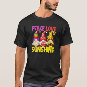 Camiseta Cute Hippie Sunflower Summer Gnomos Paz Amor Sol