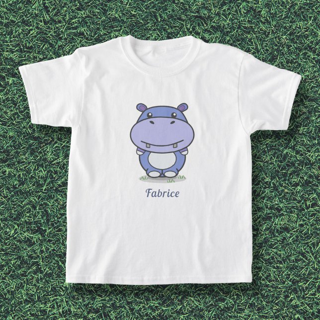Camiseta Cute Hippo Kids (Cute Hippo Kids T-shirt)