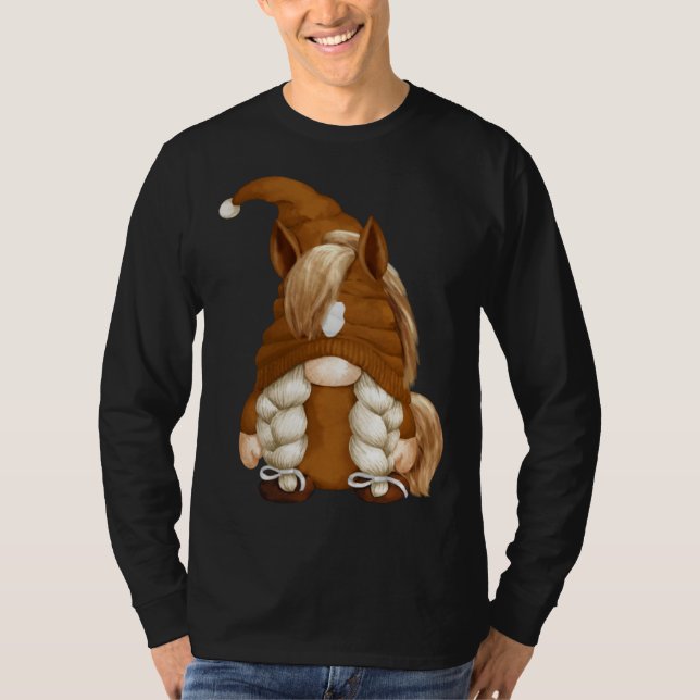 Camiseta Cute Hobby Horse Show Gnomie For Women Horse Grand (Frente)