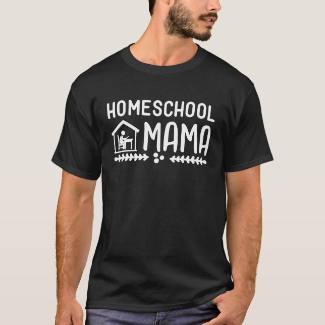 Camiseta Cute Homeschool Mama Graphic for Mom (Frente)