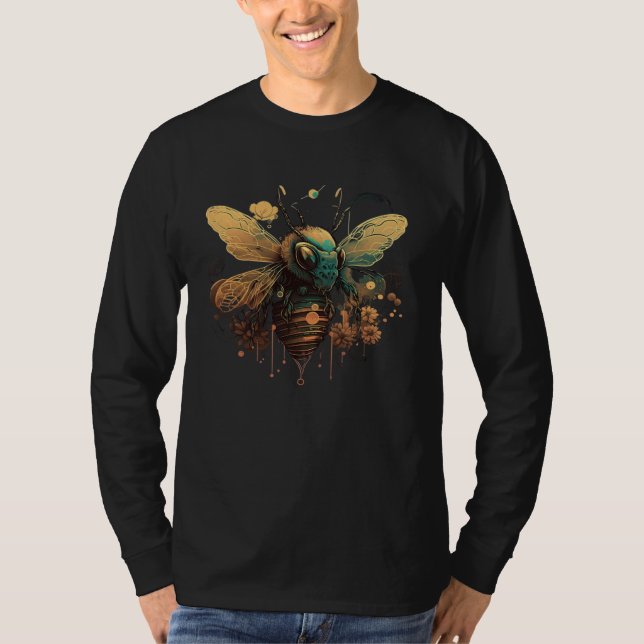 Camiseta Cute Honey Bee Floral nature  who gardens Beekeepe (Frente)