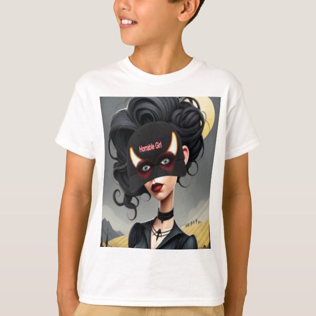 Camiseta Cute Horrible girl  (Frente)