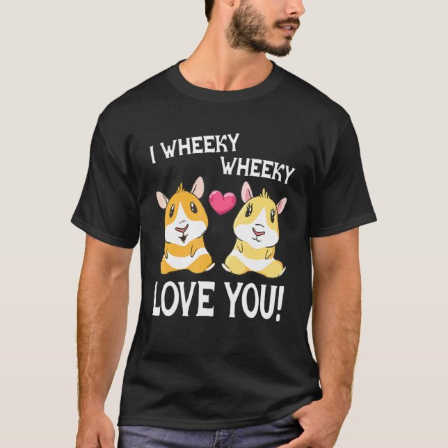 Camiseta Cute I Love Guinea Pigs (Frente)