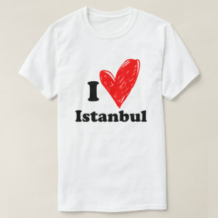 Camiseta Cute I Love Istambul Turquia