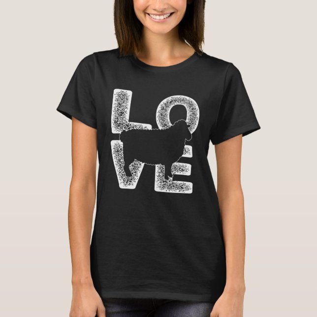 Camiseta Cute I Love Sheep Theme Idea For Farm Animal (Frente)