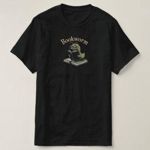 Camiseta Cute Inchworm Reading – Bicho de Livro