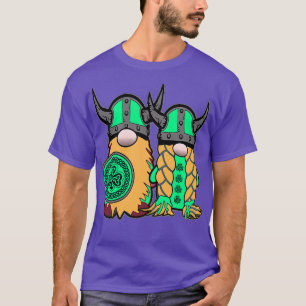 Camiseta Cute Irish Viking Gnome Couple St Patrickx27s Day