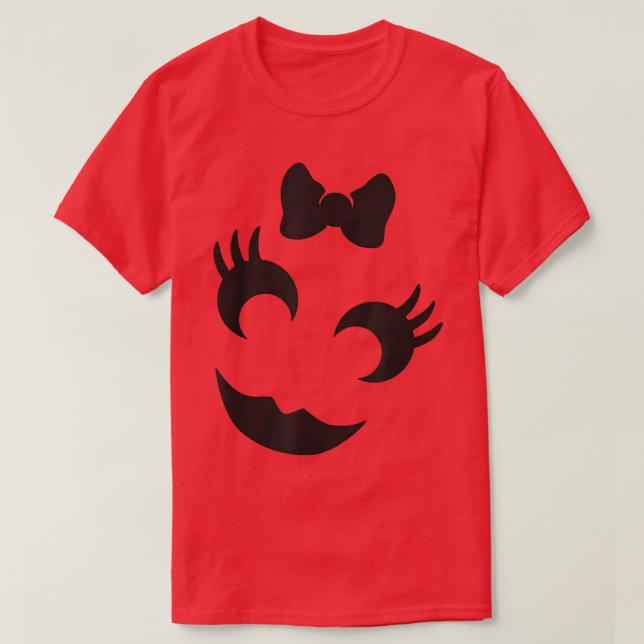 Camiseta Cute Jack O' Lantern Pumpkin Wink Face Funny Hallo (Frente do Design)
