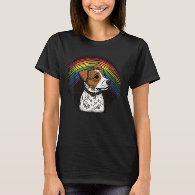 Camiseta Cute Jack Russell Terrier Dog on Jack Russell Terr (Frente)
